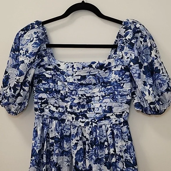 The A&F  Babydoll Emerson Poplin Puff Sleeve Mini Dress Size XS - Picture 8 of 16
